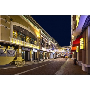 万达商场夜景照明设计